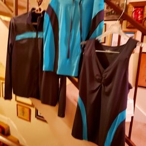 Teal and Deep Gray Activewear Set